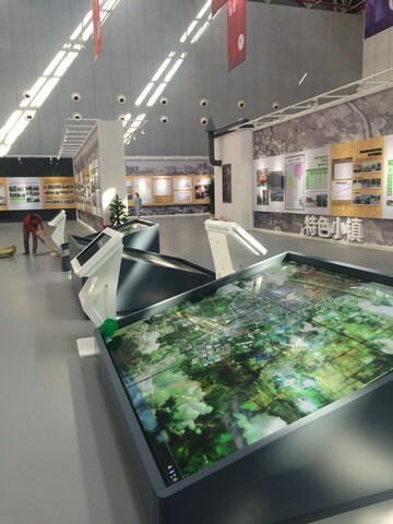 宿遷市建市20周年展覽館信息發(fā)布、觸摸設備均由米可提供